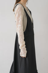 lace unique neck tops