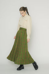 layered pin tuck blouse