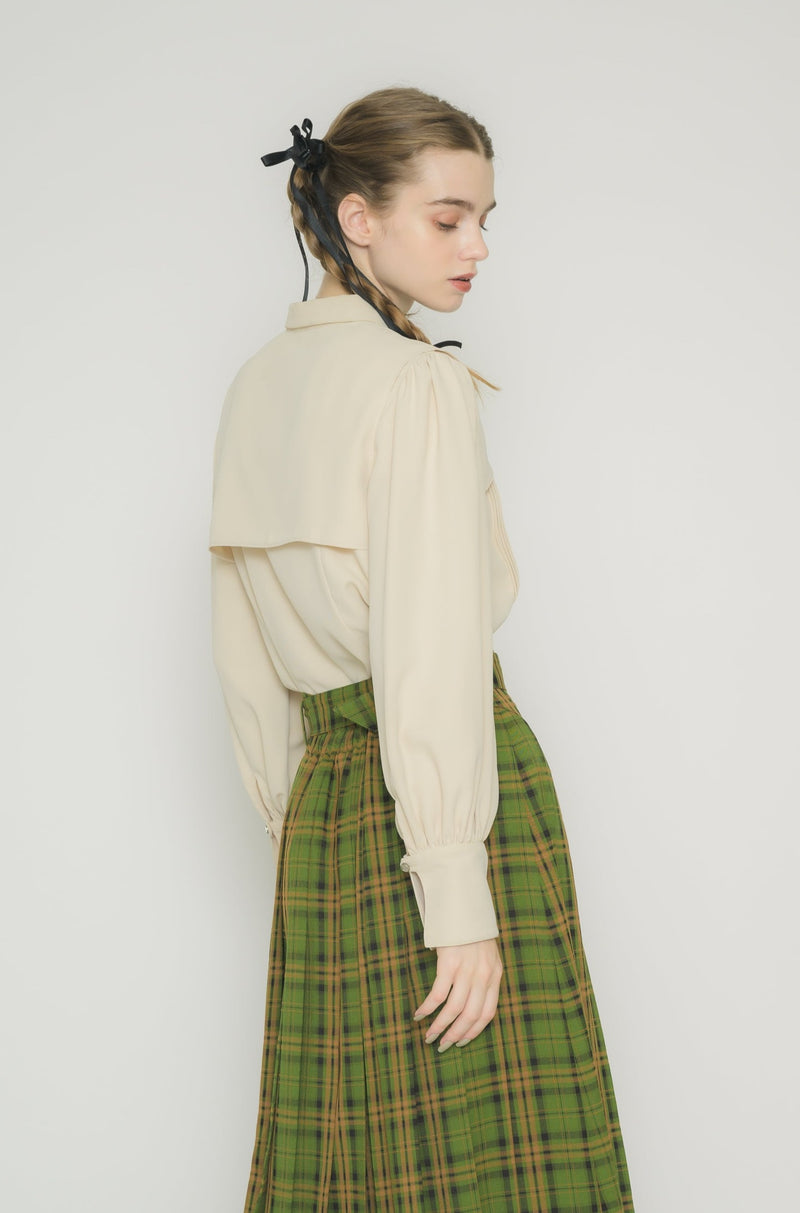 layered pin tuck blouse – idem