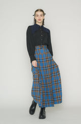 layered pin tuck blouse