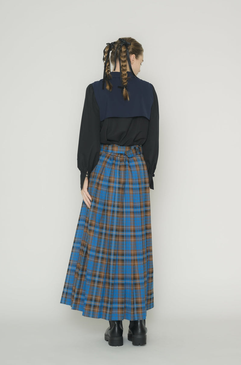 layered pin tuck blouse