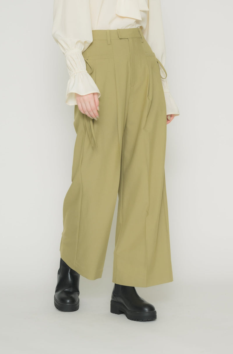 ribbon tuck pants – idem