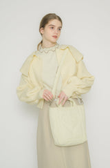 big collar knit cardigan