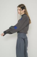 original flower knit cardigan