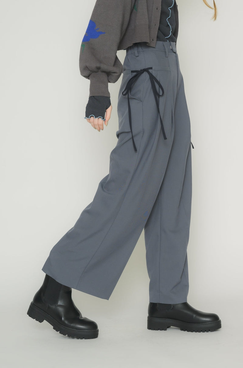 パンツ【DRIES VAN NOTEN ARCHIVE】TUCK PANTS