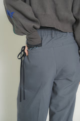 ribbon tuck pants