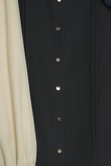layered pin tuck blouse
