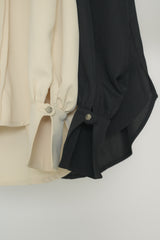 layered pin tuck blouse