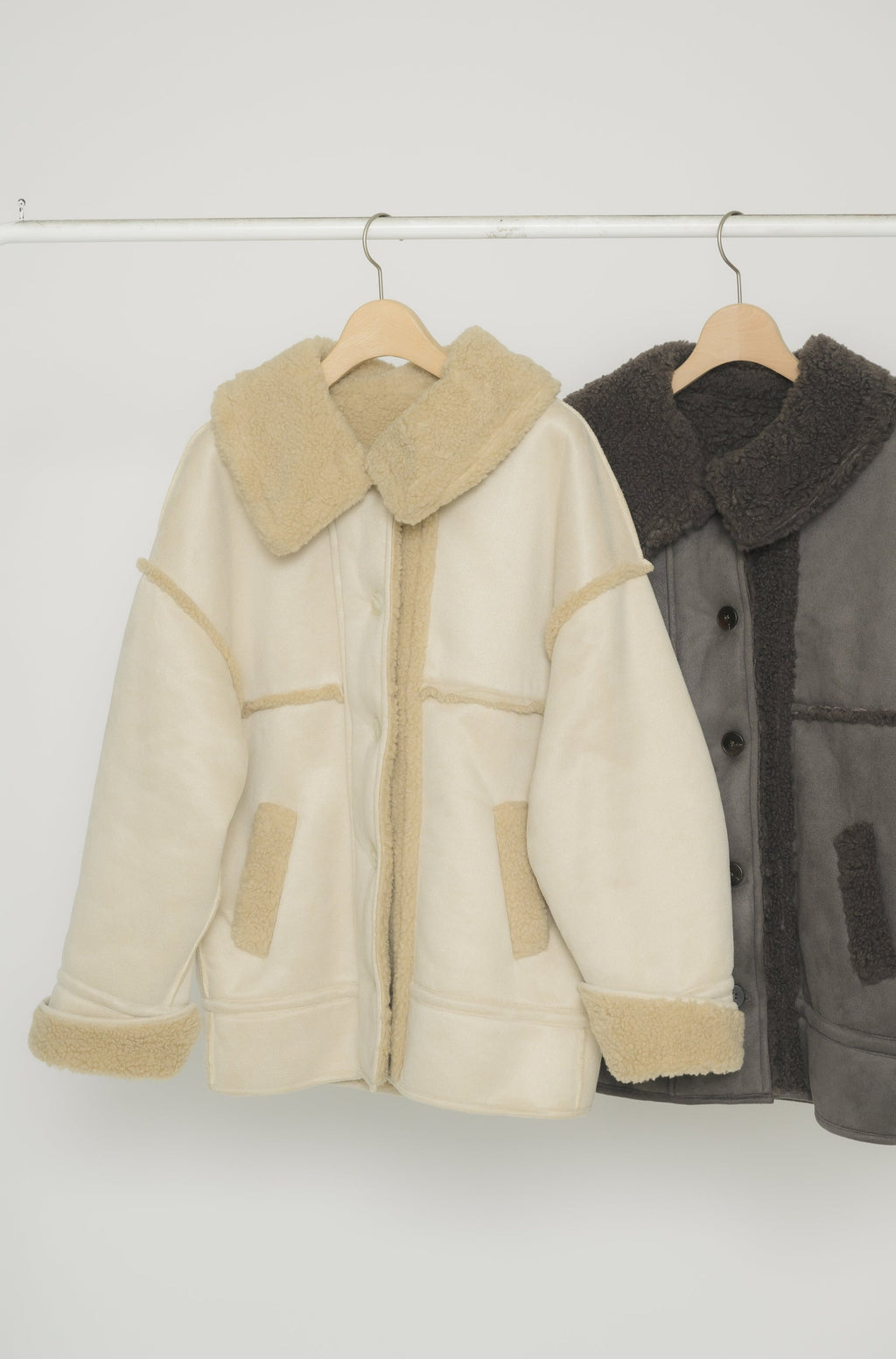 piping mouton coat/ムートンコート-