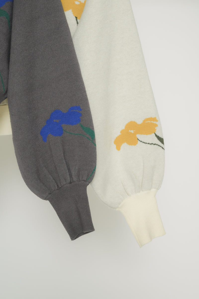 original flower knit cardigan