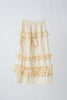 whip frill volume skirt