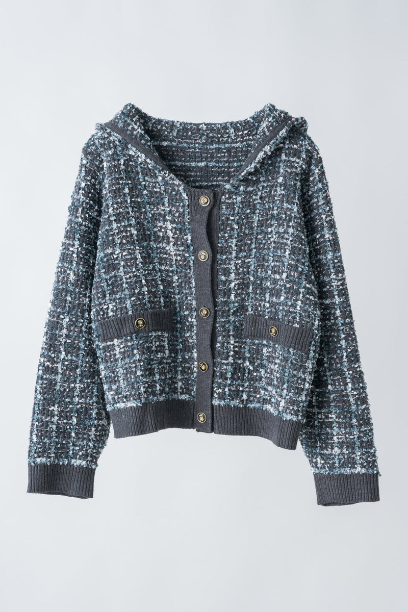 mix tweed sailor jacket