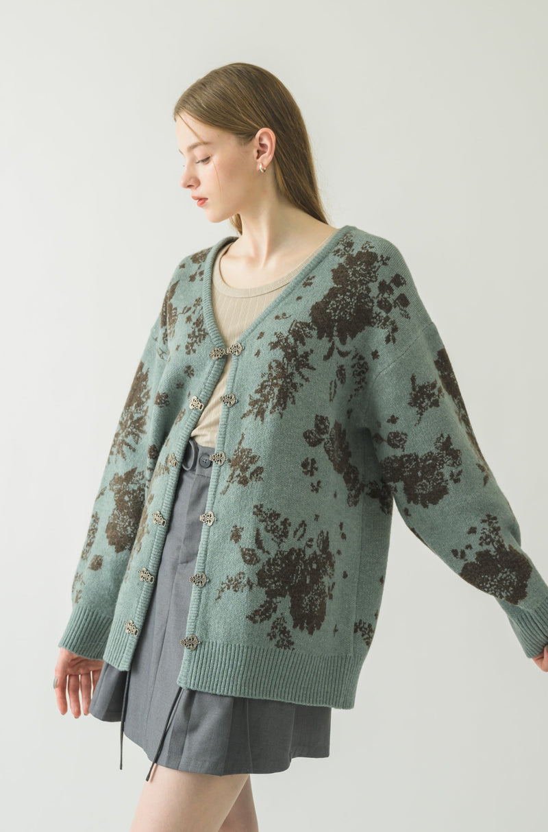 flower china cardigan