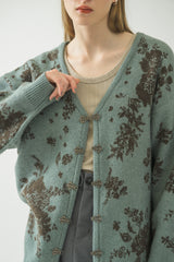 flower china cardigan