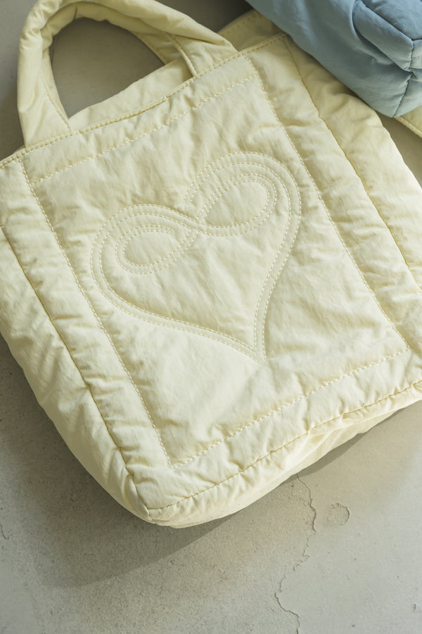 padded heart bag