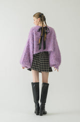 back ribbon mohair knit