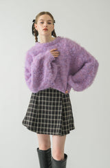 back ribbon mohair knit