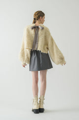 back ribbon mohair knit