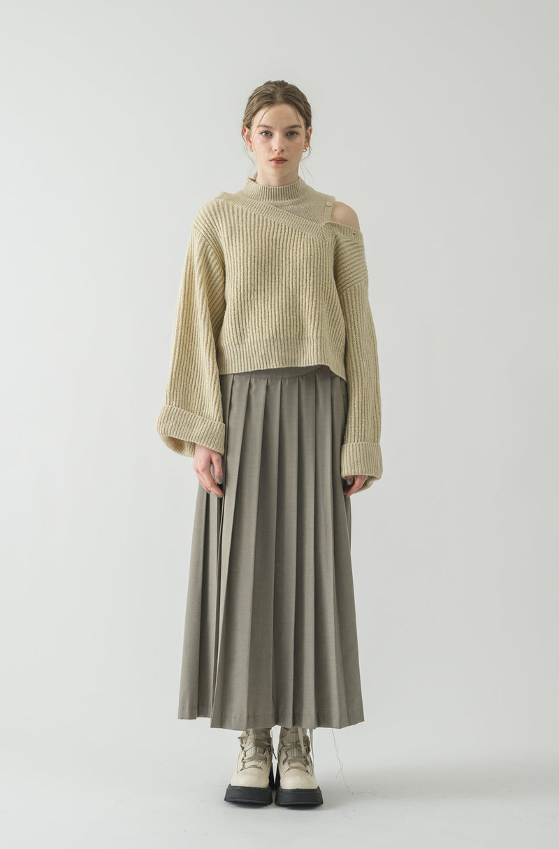 shoulder slit lady knit