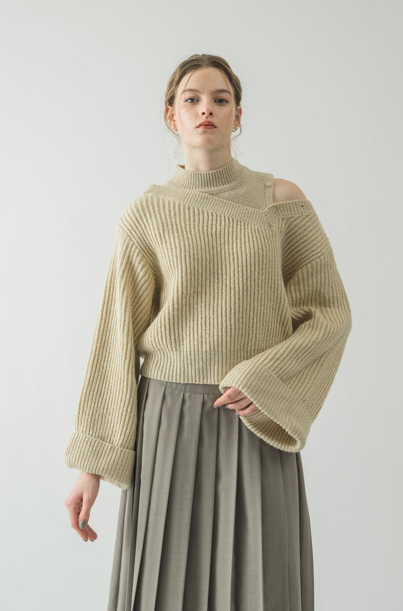 shoulder slit lady knit