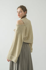 shoulder slit lady knit