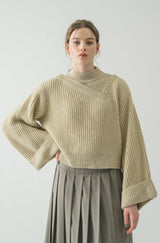 shoulder slit lady knit