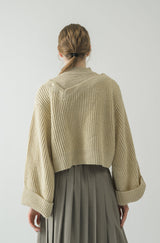 shoulder slit lady knit