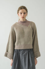 shoulder slit lady knit