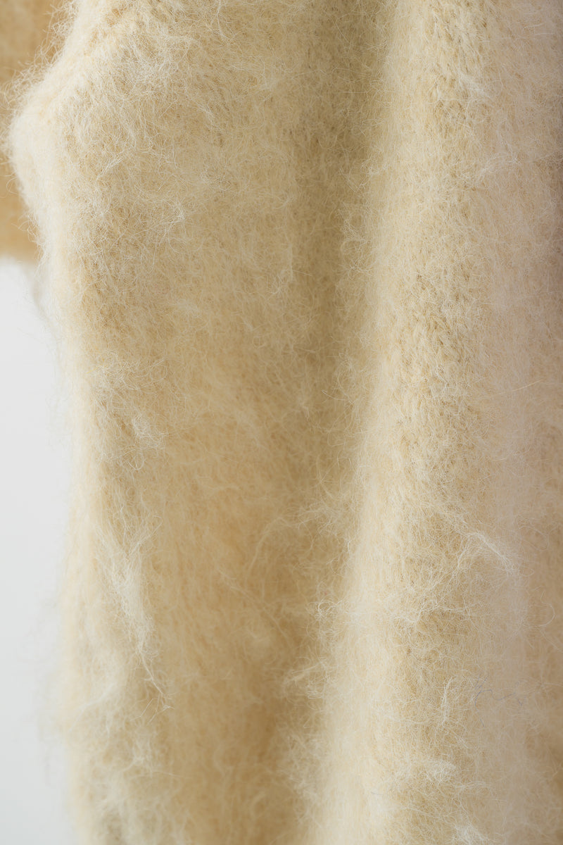 back ribbon mohair knit