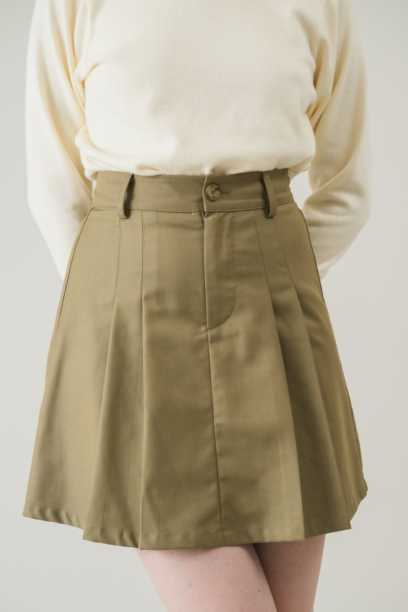 2way ribbon belt mini skirt
