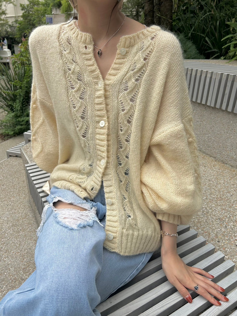 made in Japan mohair cardigan