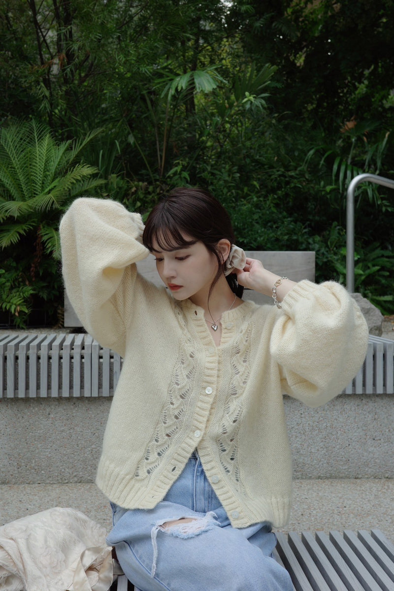 made in Japan mohair cardigan