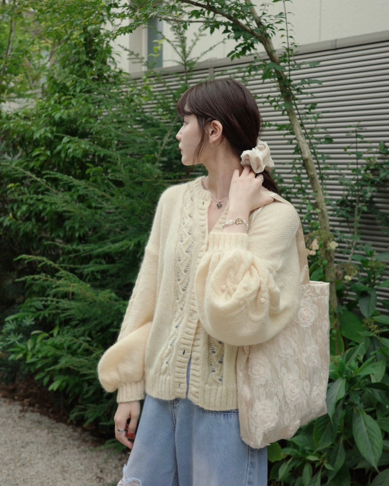 made in Japan mohair cardigan