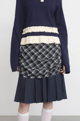 frill polo shirt
