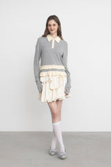 frill polo shirt