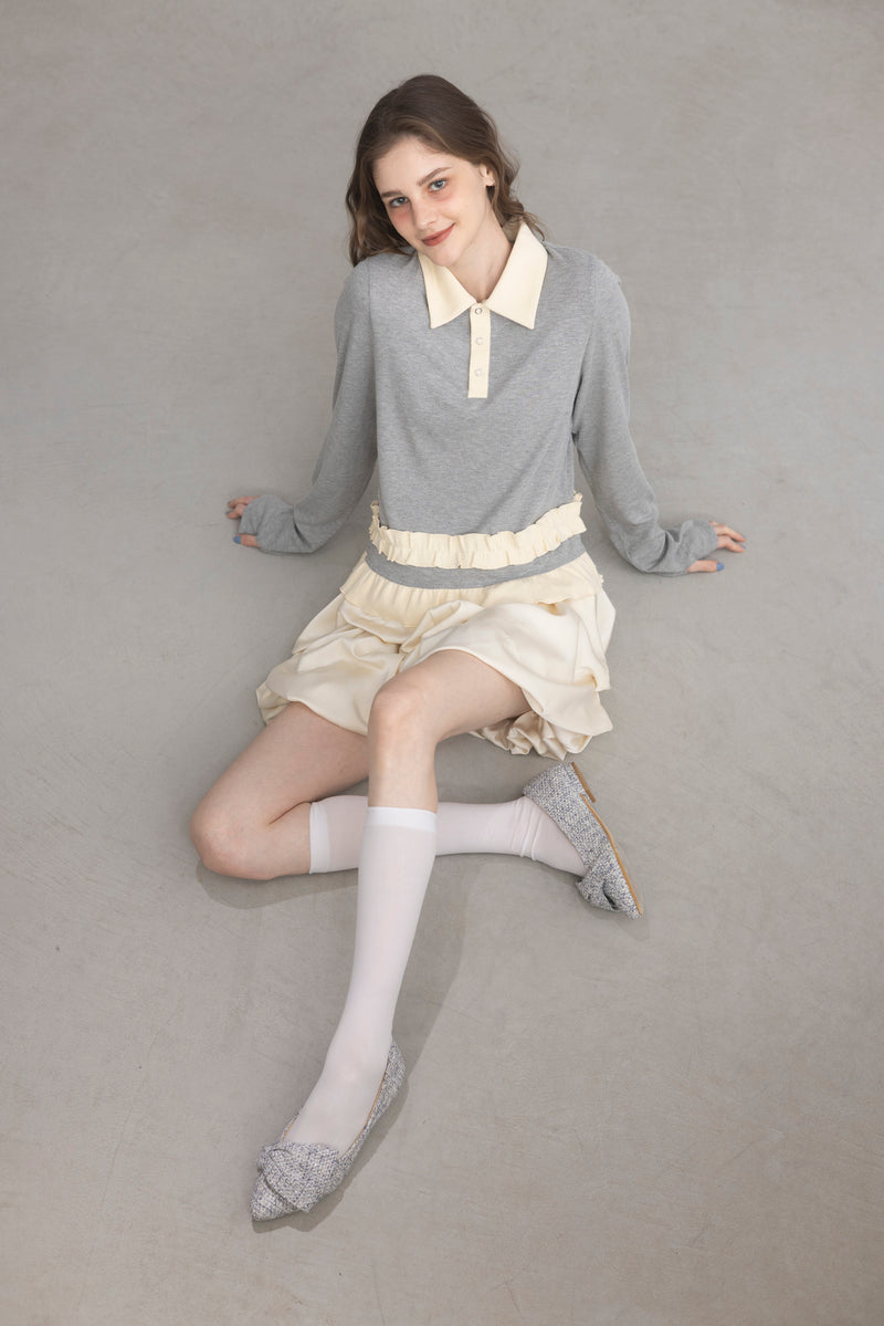 frill polo shirt – idem