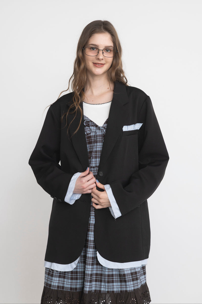 idem イデム　oversized layered jacket oversized layered jacket – idem