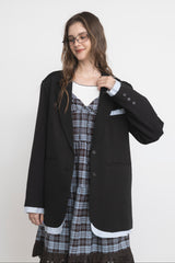 oversized layered jacket