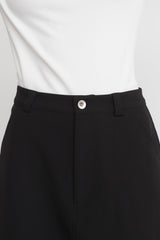 asymmetry lace frill skirt