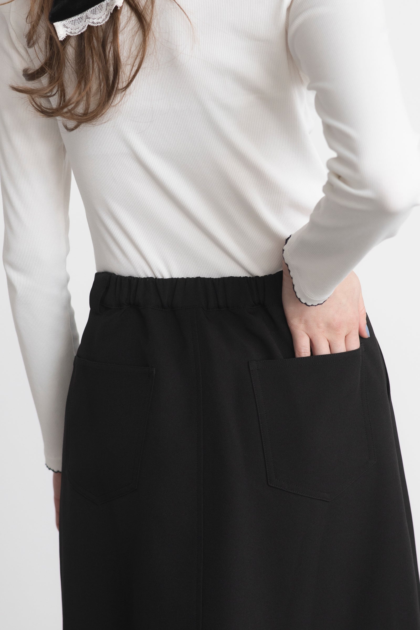 asymmetry lace frill skirt – idem asymmetry lace frill skirt – idem