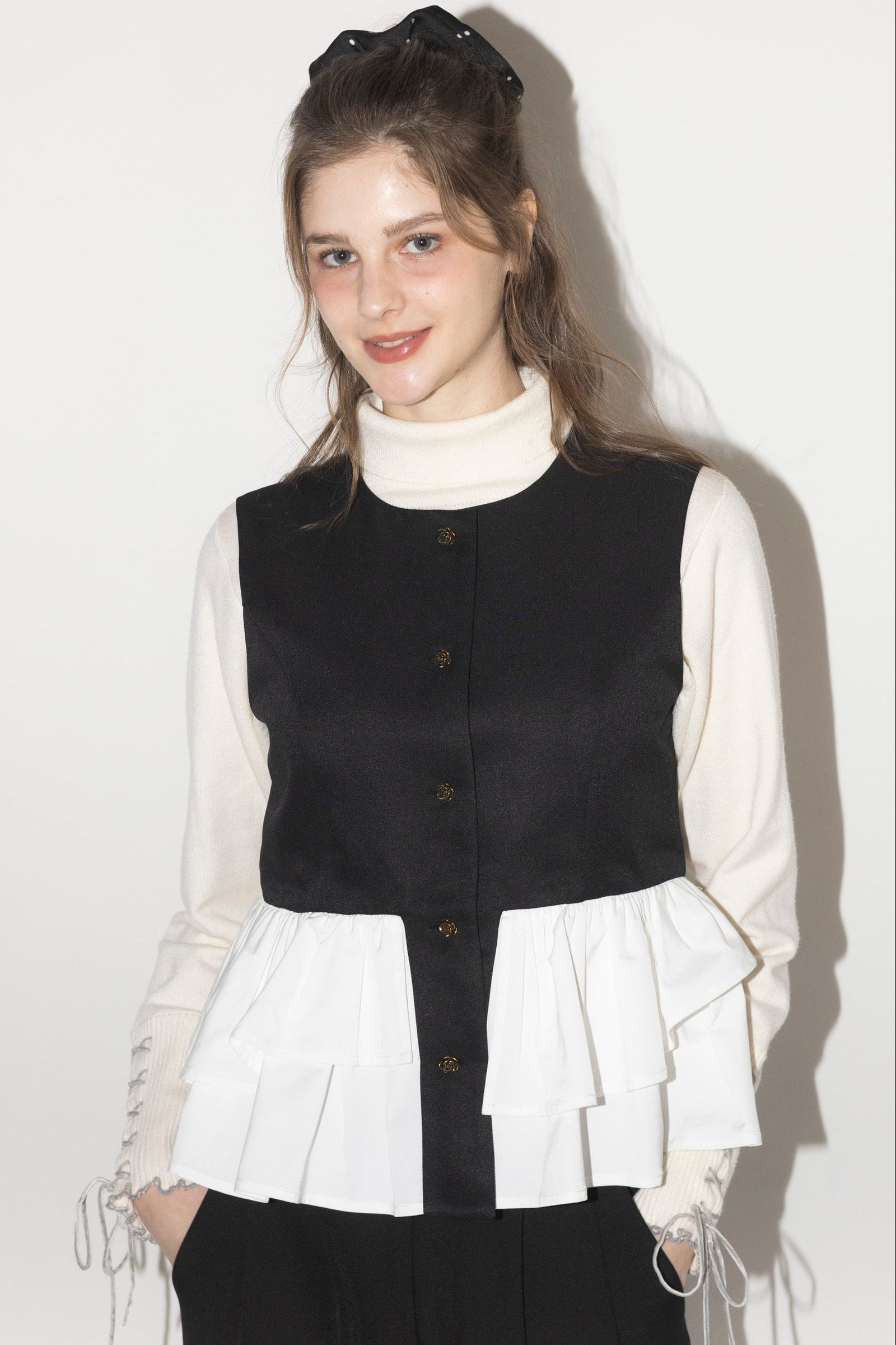 peplum lady vest – idem