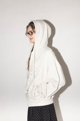 heart frill hoodie