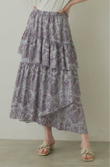 toile de Jouy frill skirt