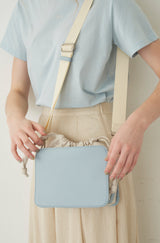 bicolor drawstring bag