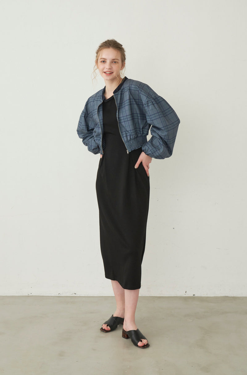 check short blouson