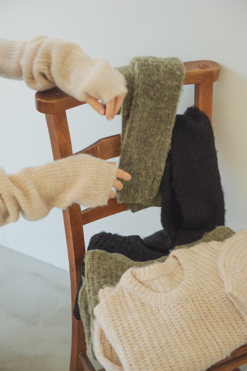 arm warmer mohair knit