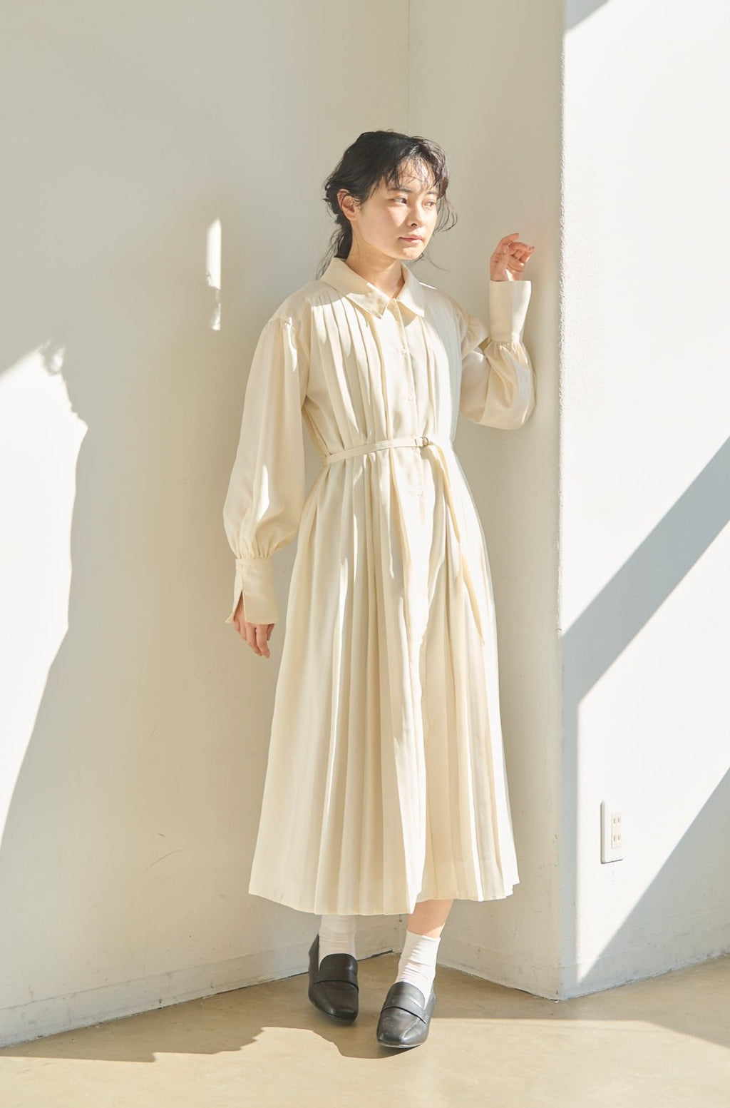 idem / made in Japan linen onepiece - ロングワンピース