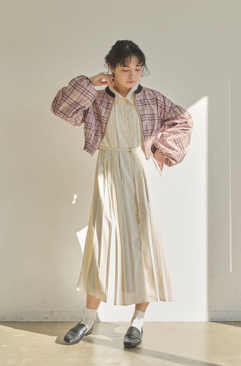 check short blouson
