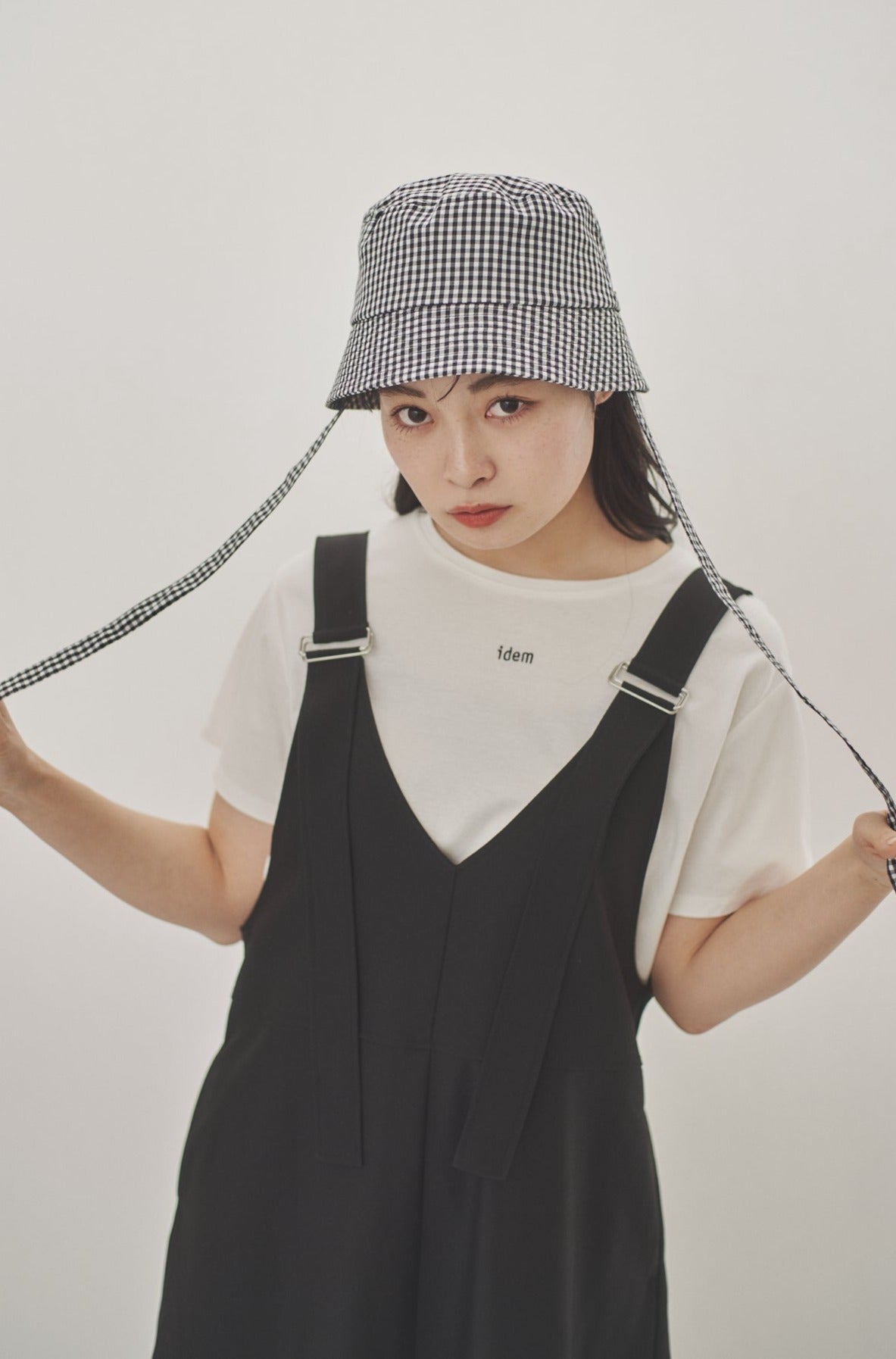 suspenders tiered jumper skirt