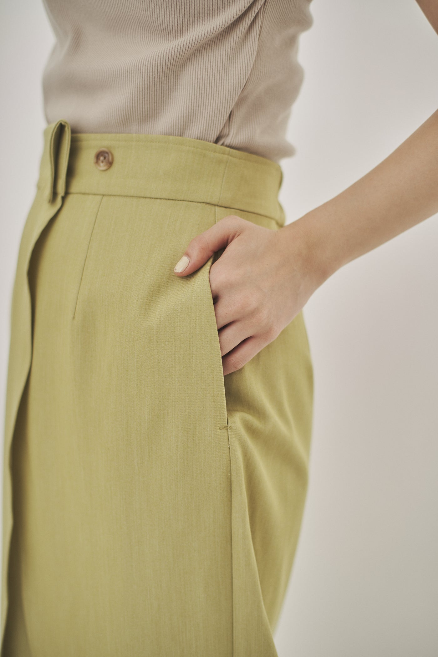 waist design long skirt